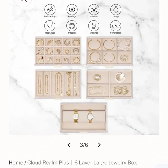 Vlando Large Jewelry Organizer NWOT - Picture 3 of 9